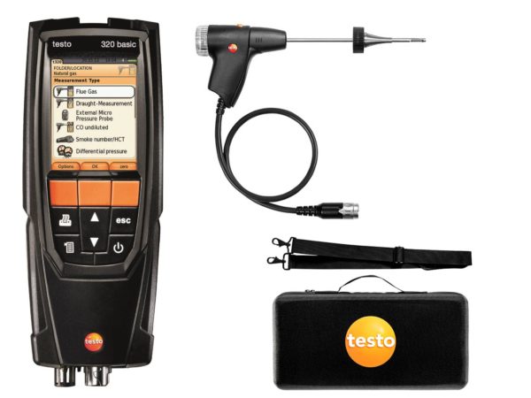 Testo 320B - Flue Gas Analyser (standard kit)