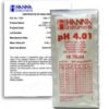 HI-70004C pH 4.01 Buffer, 25 x 20 ml sachets & certificate