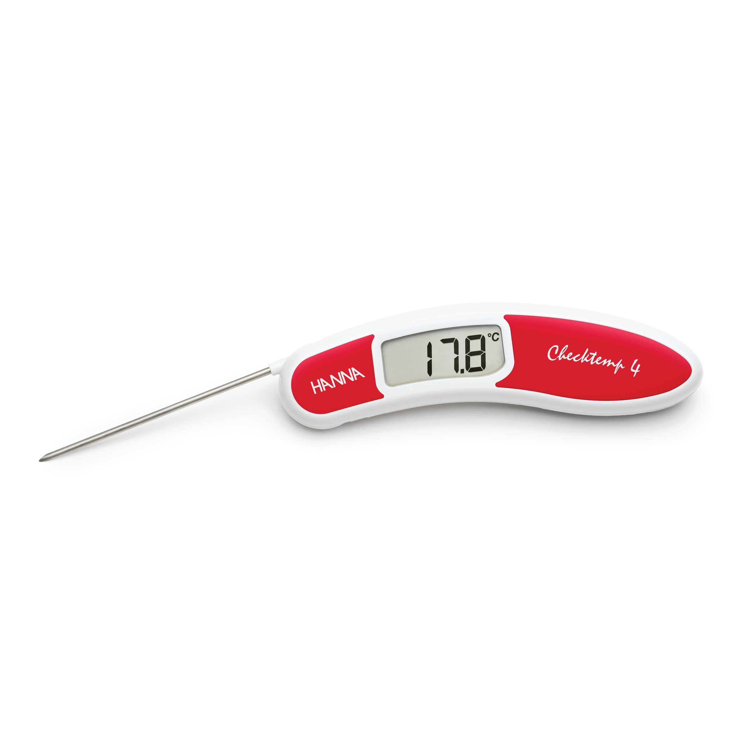 Hanna HI-151-1C Checktemp4 red folding thermometer - Sinclair Campbell