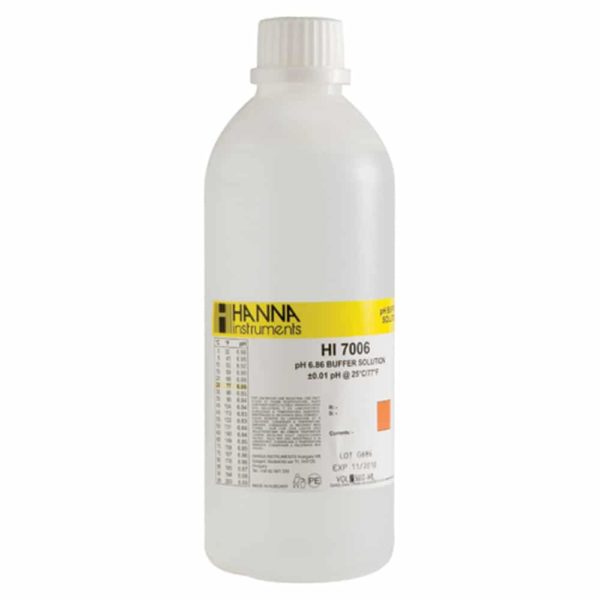 HI-7006L pH 6.86 Buffer Solution, 500 mL bottle - Image 2