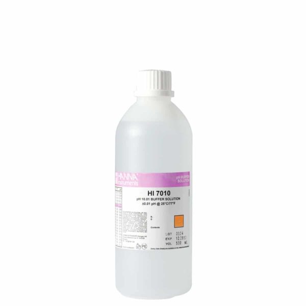 HI-7010M pH 10.01 Buffer Solution, 230 mL bottle