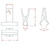 Stainless Steel Toothed Clip - Image 2