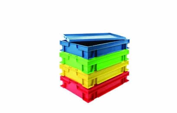 DETECTAMET Detectable Stackable Storage Trays with Lids