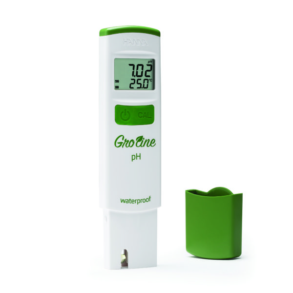 HI-98118 GroLine Waterproof Hydroponic pH & Temperature Tester