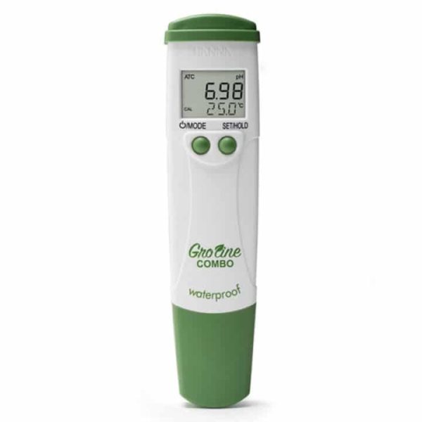 HI-98131 GroLine Hydroponic Waterproof Pocket pHECTDSTemperature