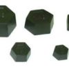 OIML Class M1 Cast Iron Hexagonal Weights:   100 G, 200 G, 500 G, 1 KG and 2 KG