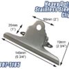 Detectamet Stainless Steel Clipboard with Jumbo Economy Chrome Clip - Image 5