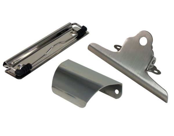 Detectamet Stainless Steel Clipboard with Jumbo Economy Chrome Clip - Image 4