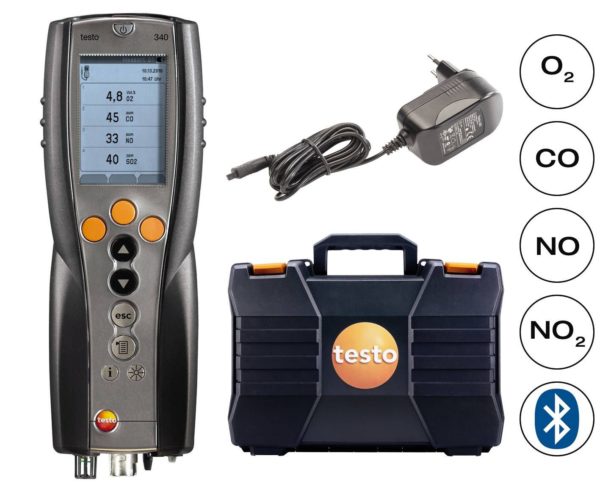 Testo 340 - Flue Gas Analyser (NO/NO2 Kit)