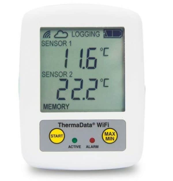 ETI ThermaData WiFi Logger - Two Channel Type K or T Thermocouple