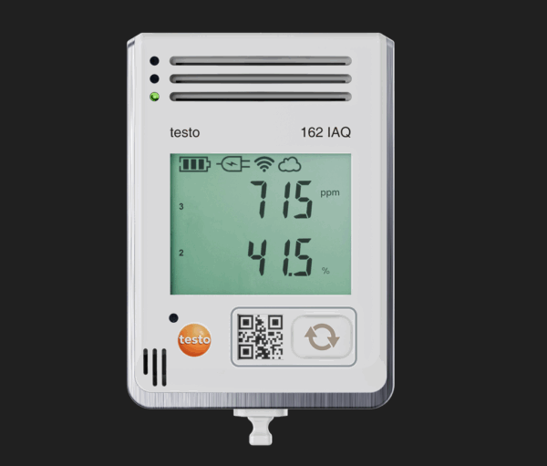 testo 162 IAQ - Online data logger with display and integrated sensors